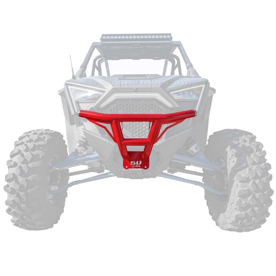 RZR PRO XP Tubular Front Bumper - Red powdercoat finish