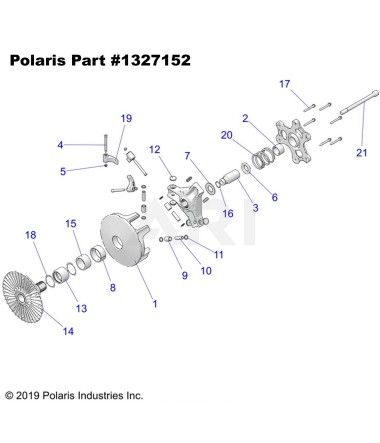 OEM Polaris Primary Drive Clutch  2014-2018 RZR XP1000 and XP4