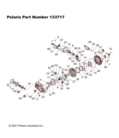 OEM Polaris Front Gear Case