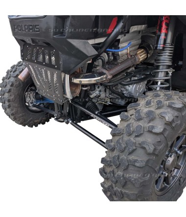 RZR PRO XP Vented Exhaust Cover - Increases departure angle over stock plastic piece