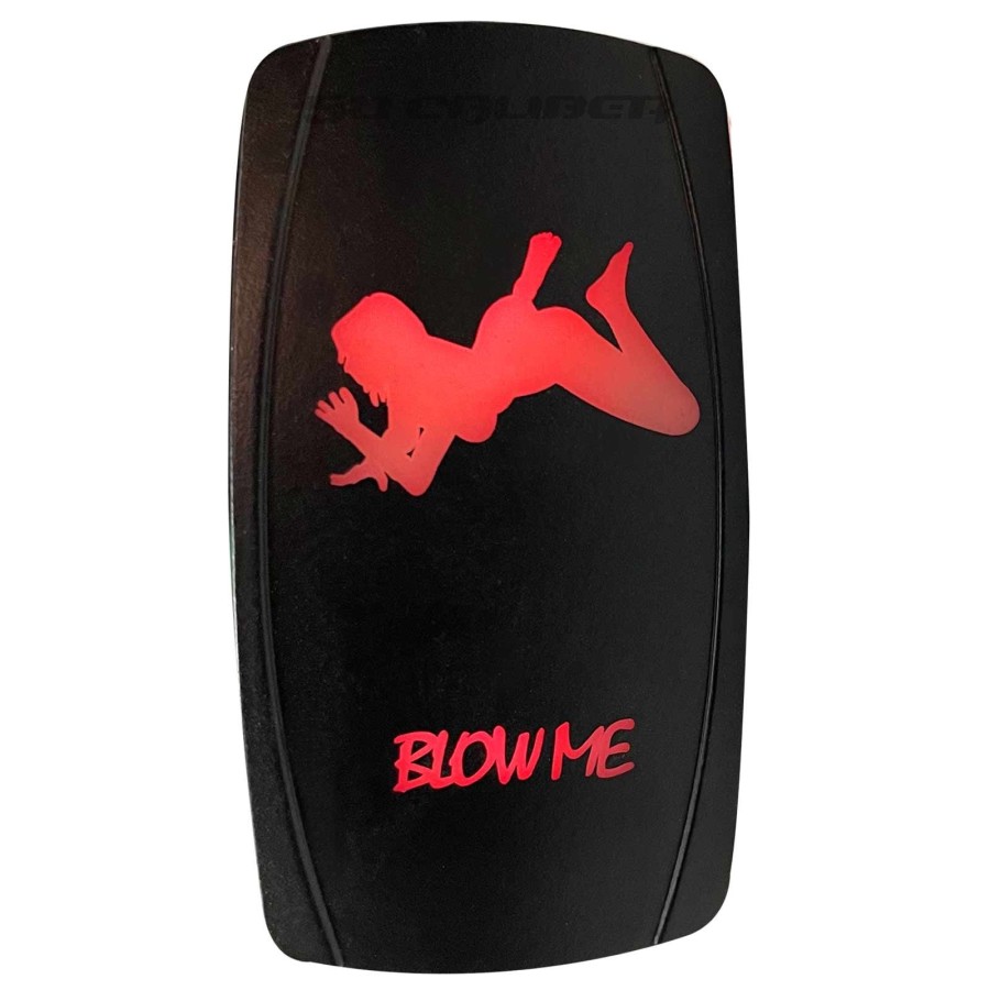 Red "Blow Me" On/Off Rocker Switch Waterproof Sexy Design