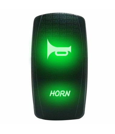 Rocker Switch Momentary Horn green