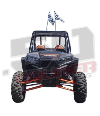 Polaris 2014 XP1000 Light Bar Mount (shown with 30" Light Bar installed) - Full Front View