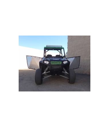 Black on black rzr 2 seater doors for rzr s	 xp	 800 and 900