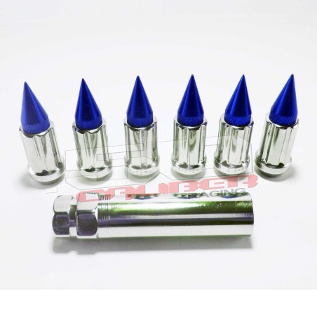 10 x 1.25 mm Chrrome Spiked Lug Nuts - 16 Pack