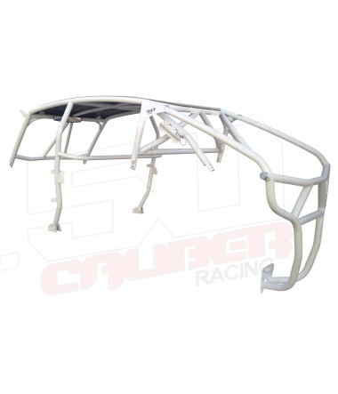 xp4 white radius cage 4 inch lower rear angle view