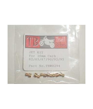 Trail Bikes Jet Kit for 20mm carb jets included