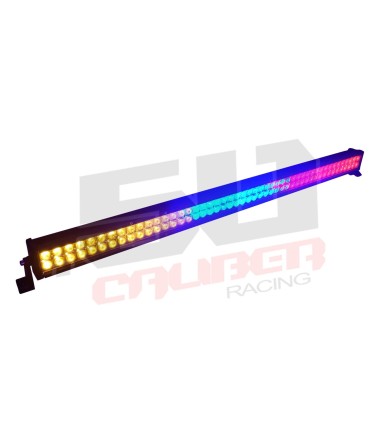 52 Inch Multicolor LED Light Bar with Wireless Remote Red Blue Amber