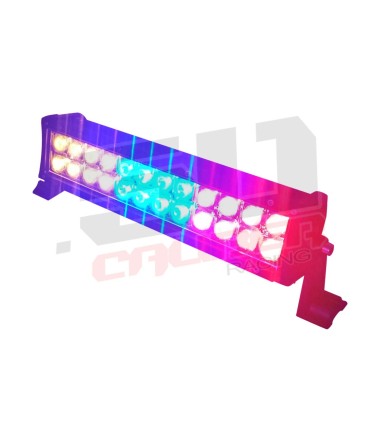 12 Inch Multicolor LED Light Bar with Wireless Remote - Amazing Red Blue and Amber Light Patterns