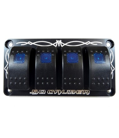 Universal Dash Panel With Switches Jeep