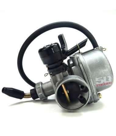 This is a new 15mm stock replacement carburetor for your Honda 50 pit bike. 