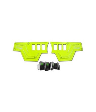 XP1000 3 piece Dash Panel Lime Squeeze with switches