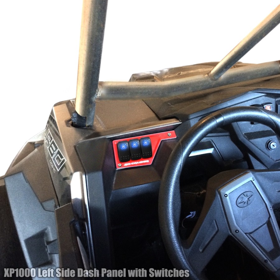 RZR XP1000 Left Side 3 Switch Dash Panel