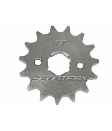 15 tooth sprocket fits a 420 chain and a 17mm shaft for Atv's and Motorcycles