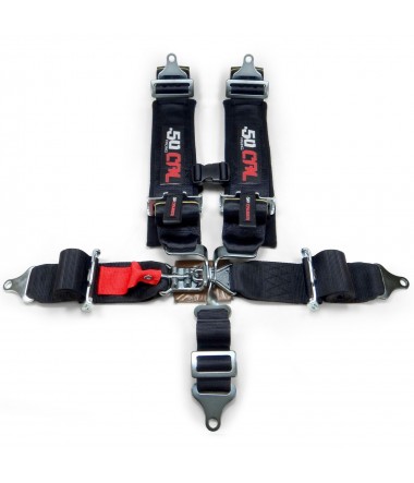 SFI Certified 3" 5 Point Black Safety Harness