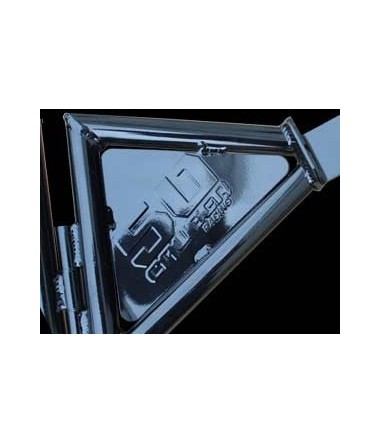 Silver on black rzr 2 seater doors for rzr s	 xp	 800 and 900