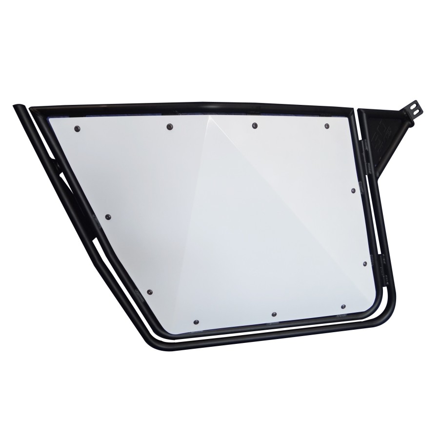 White on black rzr 2 seater doors for rzr s	 xp	 800 and 900