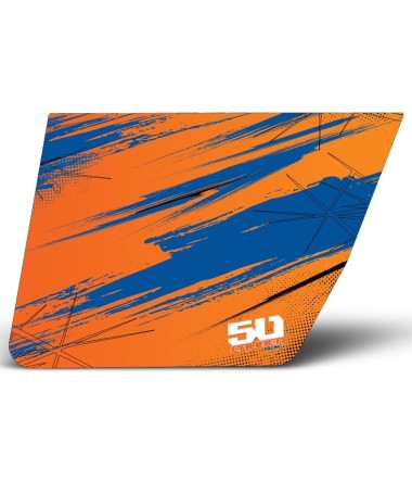RZR Orange+Blue Graphics sticker kit for 50 cal's 2 door RZR doors