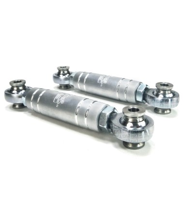 Heavy Duty Billet Alluminum Rear Sway Bar Links Can-Am X3 Raw Silver with 5/8" Heim Joints