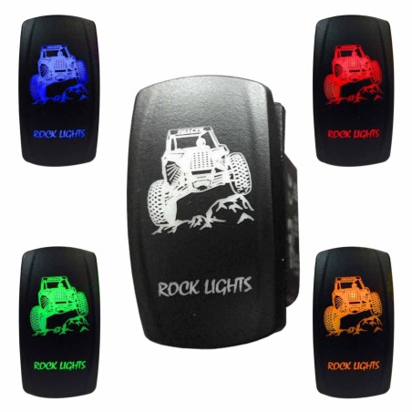 Illuminated On/Off Rocker Switch Rock Lights with RZR