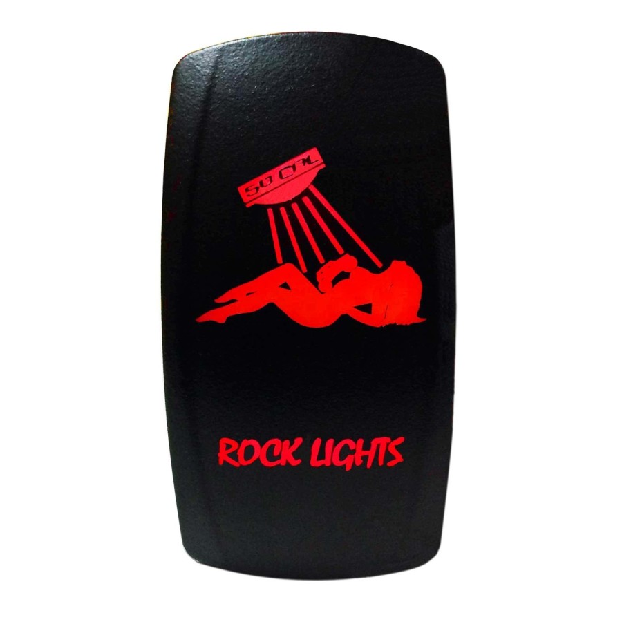 Illuminated On/Off Rocker Switch Rock Lights with Sexy Girl