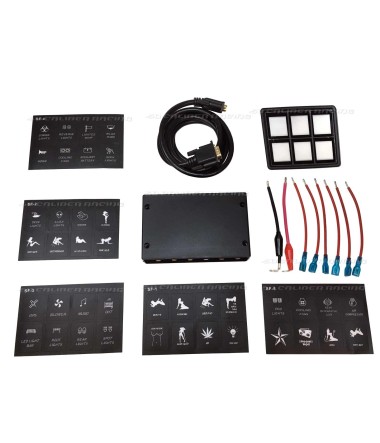 6 Switch Slim Surface Mount Touch Switch Panel