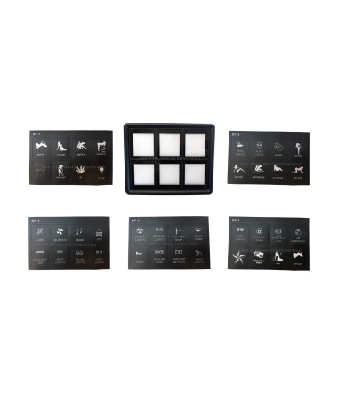 6 Switch Slim Surface Mount Touch Switch Panel