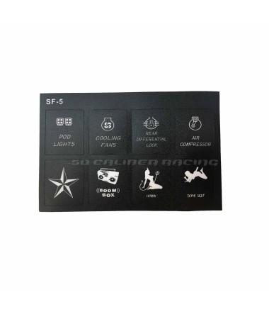 6 Switch Slim Surface Mount Touch Switch Panel