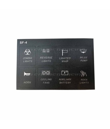 6 Switch Slim Surface Mount Touch Switch Panel