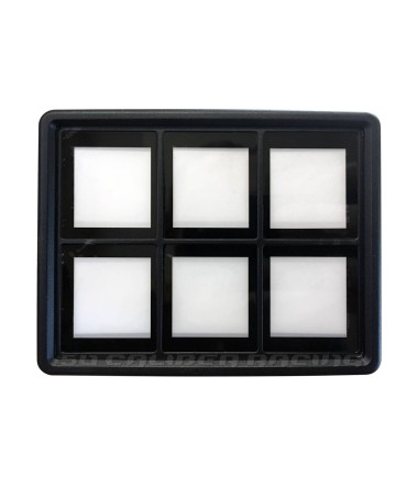 Slim Capacitive touch 6 gang switch panel with 40 custom labels for all your 12v accessories