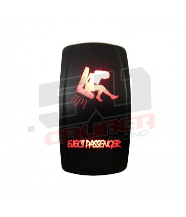 Waterproof On/Off Rocker Switch Sexy Design "Eject Passenger" with Red LED Illumination	