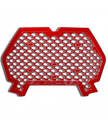 Billet Grille with Bumper Notch RZR XP 1000 / Turbo / S 2019+ RED Powdercoat Finish