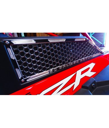 Custom CNC Billet Air Intake Grille Bezels for RZR XP Turbo - Drivers Side Black