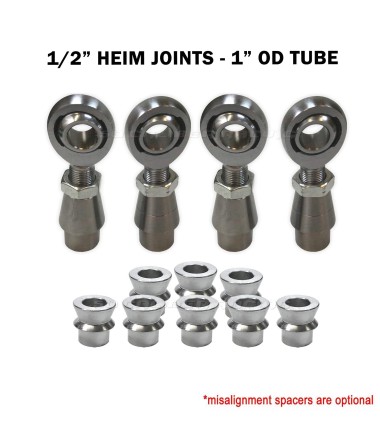 5/8 Panhard Bar Rod End Kit - Chromoly Heims