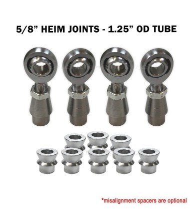 5/8 Panhard Bar Rod End Kit - Chromoly Heims