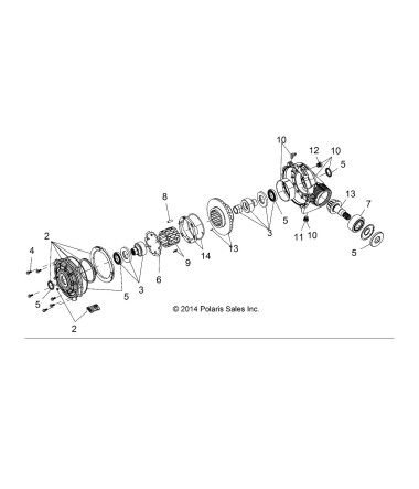 OEM Polaris Front Differential Part Number 1333687