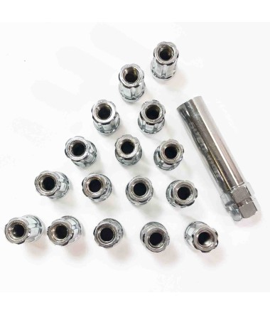 12 x 1.25 mm Chrome Lug Nuts - 16 Pack