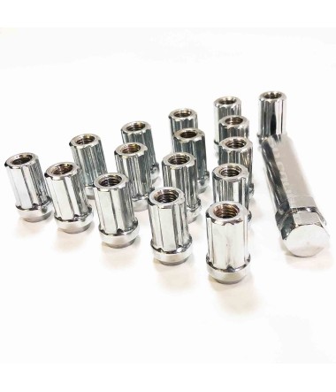 12 x 1.25 mm Chrome Lug Nuts - 16 Pack